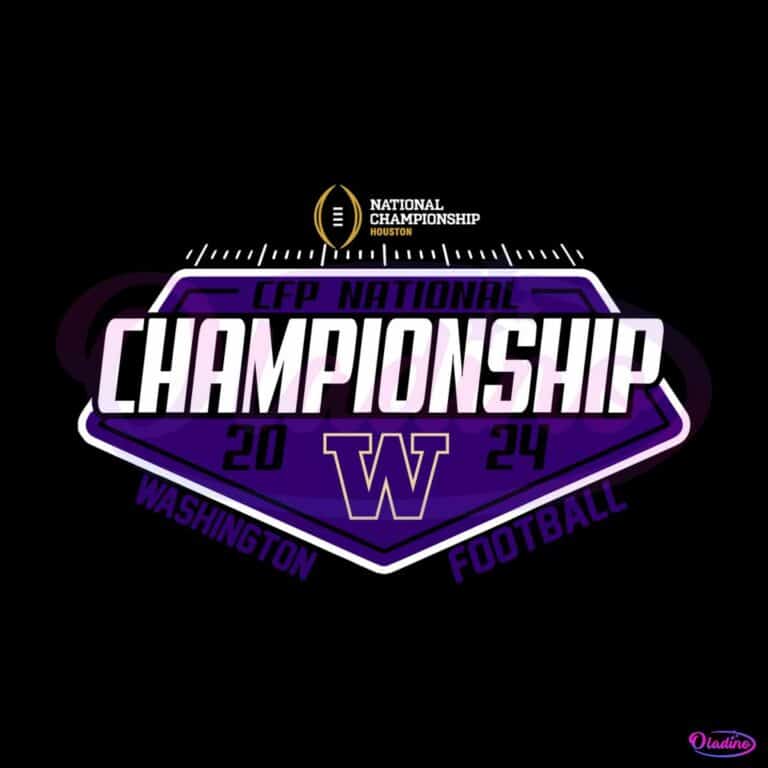 Washington Huskies 2024 CFP National Championship SVG