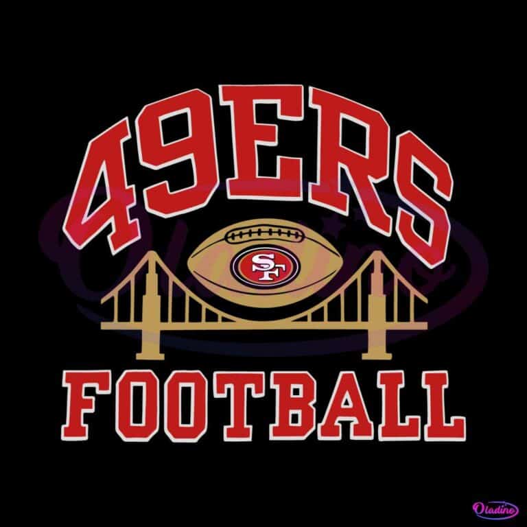 Vintage 49ers Football Bridge SVG - Oladino