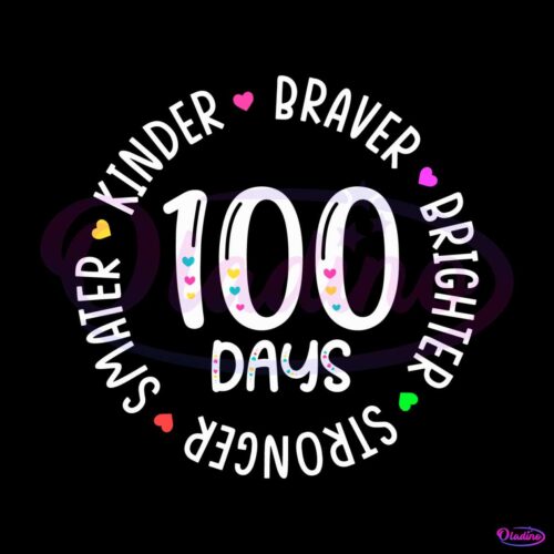 100-days-teacher-smarter-kinder-braver-svg