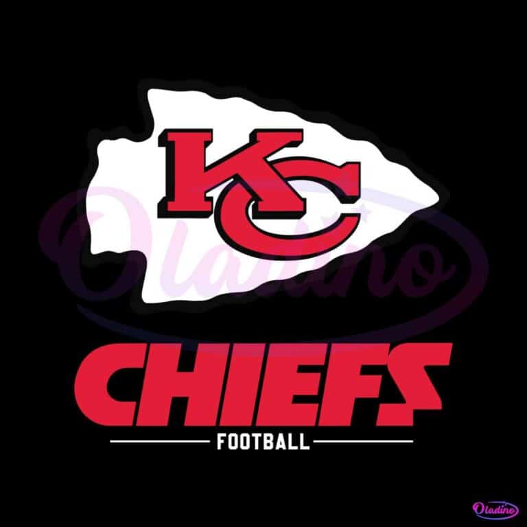 Retro Kansas City Chiefs Football Logo SVG