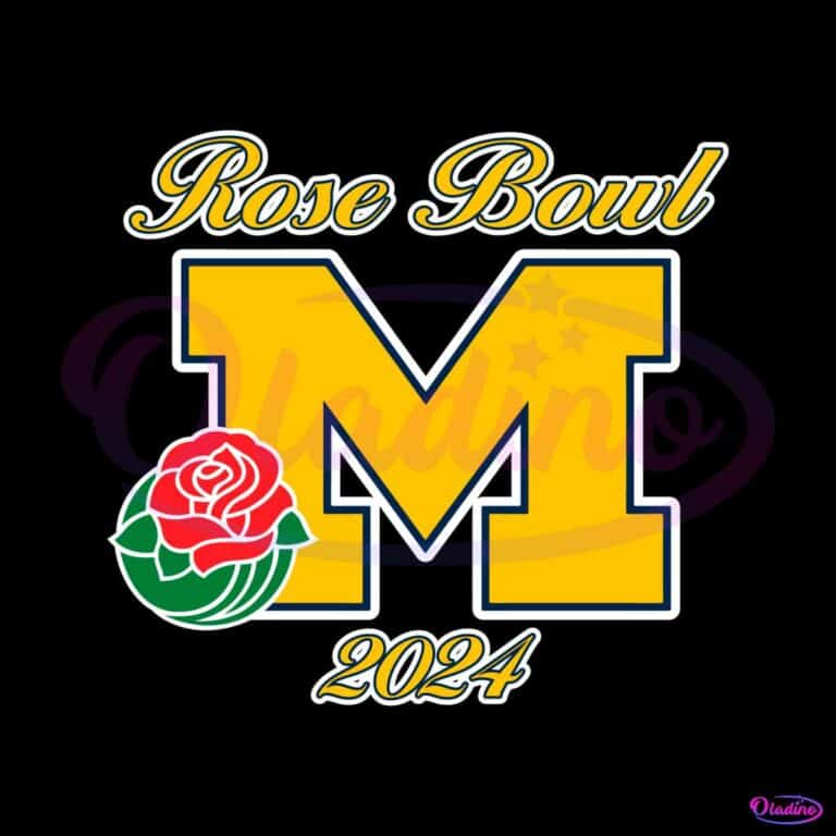 Rose Bowl 2024 Michigan Wolverines Svg Digital Download