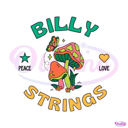 billy-strings-peace-love-mushroom-svg