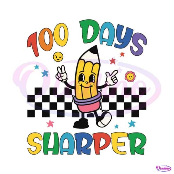 100-days-sharper-cute-pencil-svg