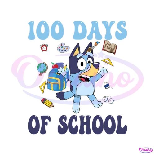 funny-bluey-100-days-of-school-svg