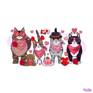 cute-cats-family-valentines-day-png