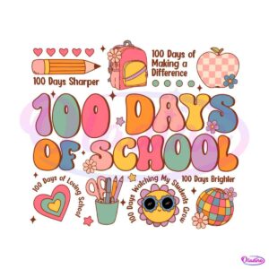 teacher-100-days-of-school-100-days-sharper-svg