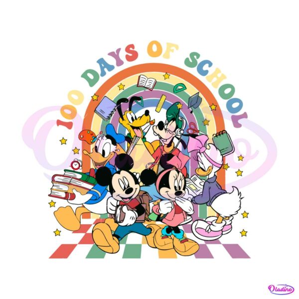 disney-friends-100-days-of-school-svg