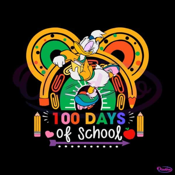 disney-donal-duck-100-days-of-school-svg