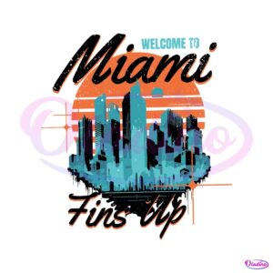 retro-welcome-to-miami-fins-up-svg