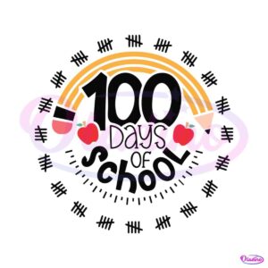 retro-pencil-100-days-of-school-svg