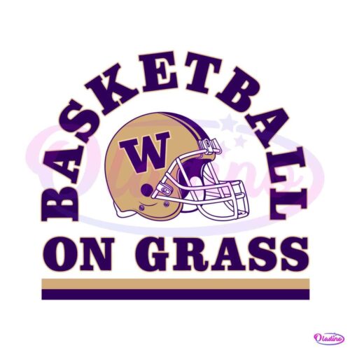 washington-football-baketball-on-grass-svg