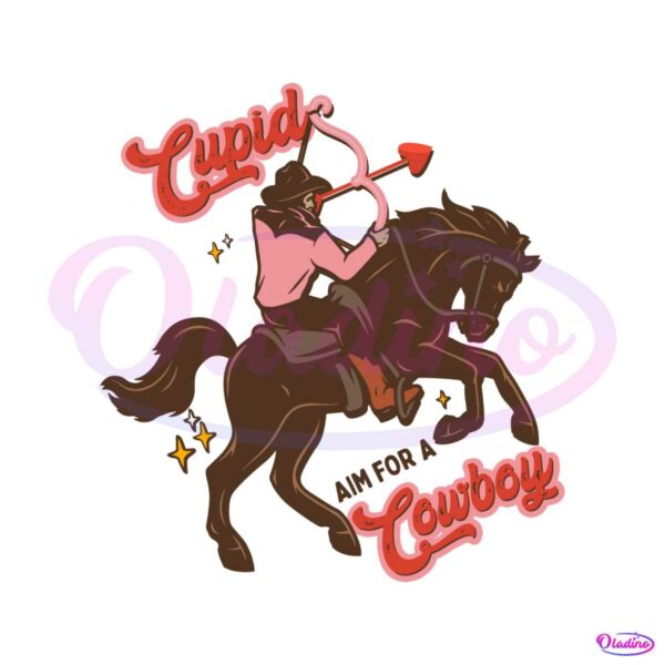 cupid-aim-for-a-cowboy-valentine-svg