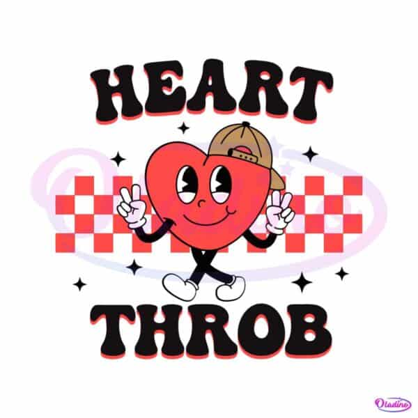 retro-heart-throb-checkered-svg