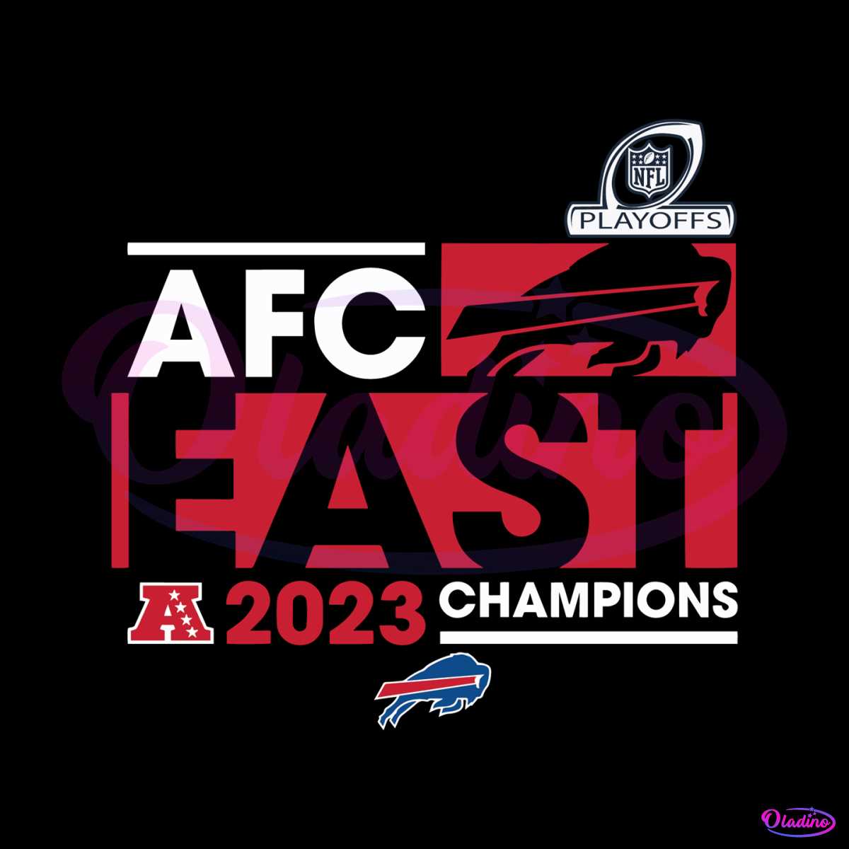 Buffalo Bills 2023 AFC East Division Champions SVG