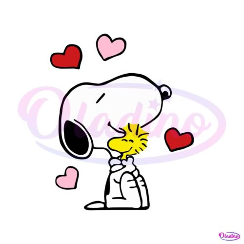 hugging-snoopy-woodstock-valentine-svg