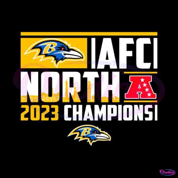 afc-north-2023-champions-baltimore-ravens-svg