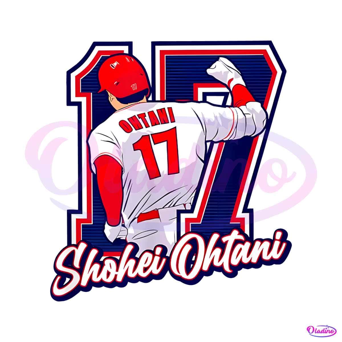 Shohei Otani 17 Baseball Player PNG