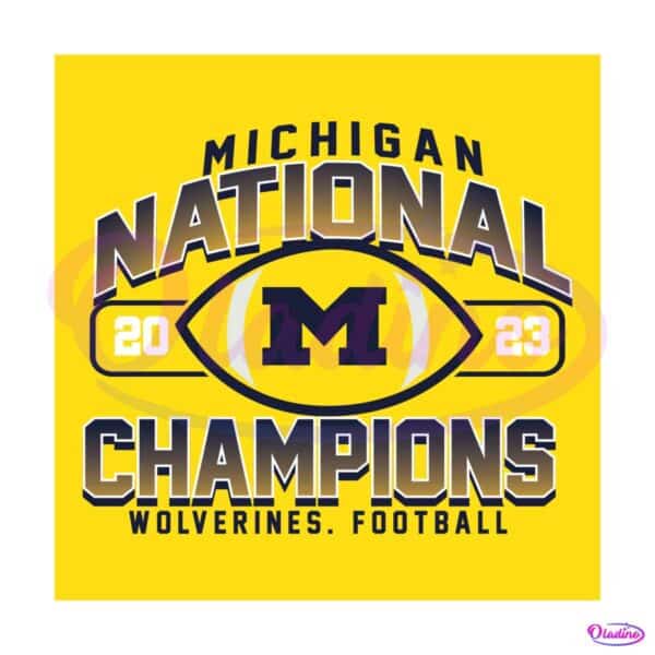 Michigan National Champions Wolverines Football SVG