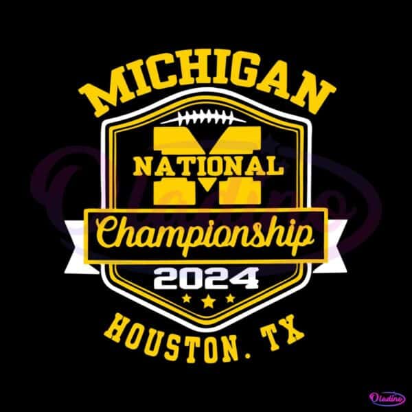 Michigan College Football National Championship 2024 Svg