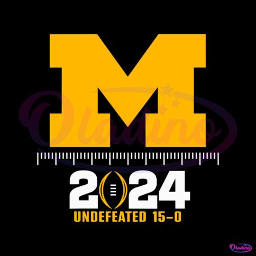 football-michigan-2024-undefeated-svg