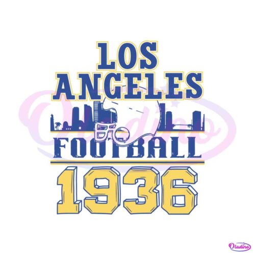 los-angeles-football-1936-skyline-svg