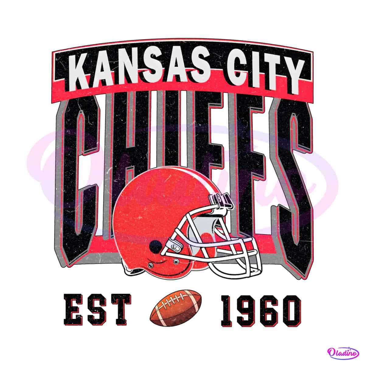 Vintage Kansas City Chiefs Football 1960 SVG File For Cricut