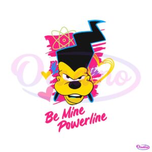 Retro Be Mine Powerline Valentine SVG