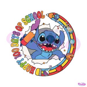 cute-stitch-100-days-of-school-svg