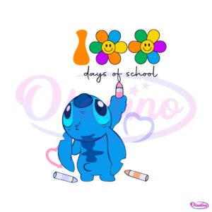 100-days-of-school-stitch-drawing-svg