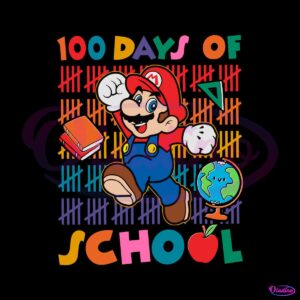 super-mario-100-days-of-school-svg