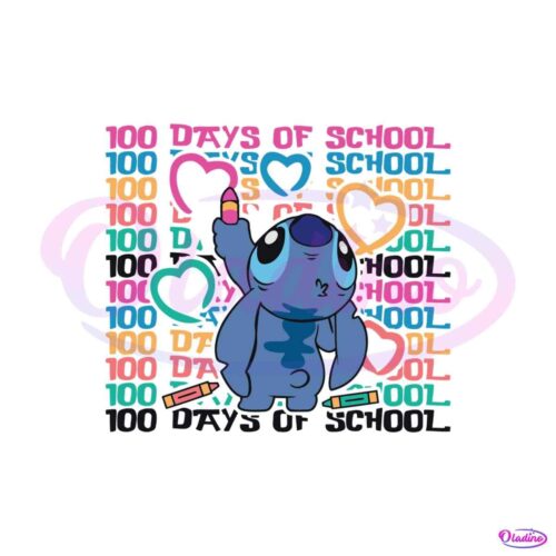 disney-stitch-100-days-of-school-svg