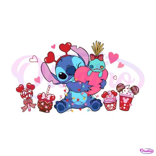 stitch-valentine-snack-coffee-png