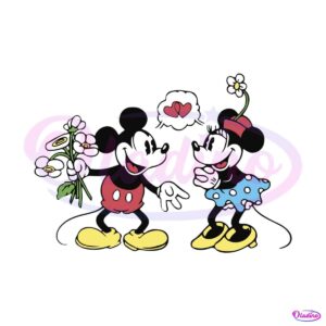 disney-couple-floral-mickey-and-minnie-mouse-svg