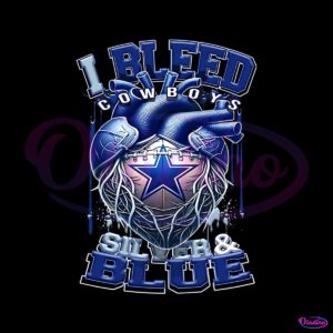 i-bleed-silver-and-blue-cowboys-heart-png