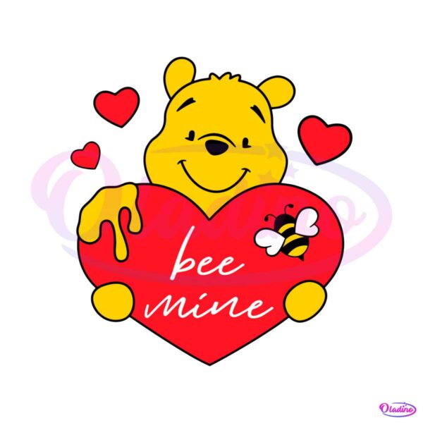 winnie-the-pooh-bee-mine-valentine-svg