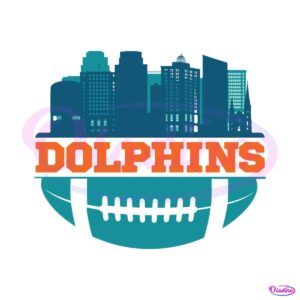 nfl-dolphins-football-skyline-svg