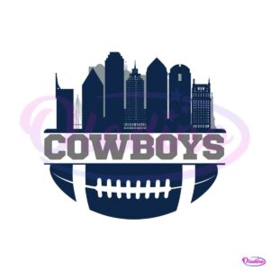 nfl-cowboys-football-skyline-svg