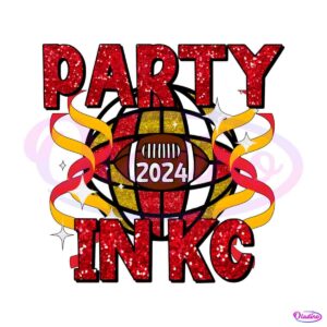 party-in-kc-football-2024-disco-ball-png