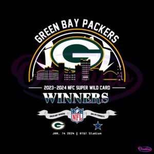 green-bay-packers-nfc-super-wild-card-winners-skyline-svg