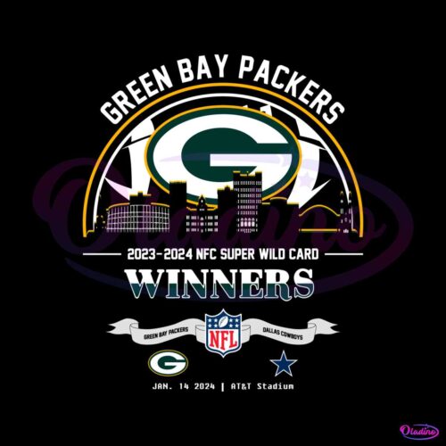 green-bay-packers-nfc-super-wild-card-winners-skyline-svg