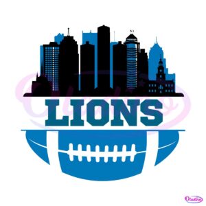 nfl-lions-football-skyline-svg