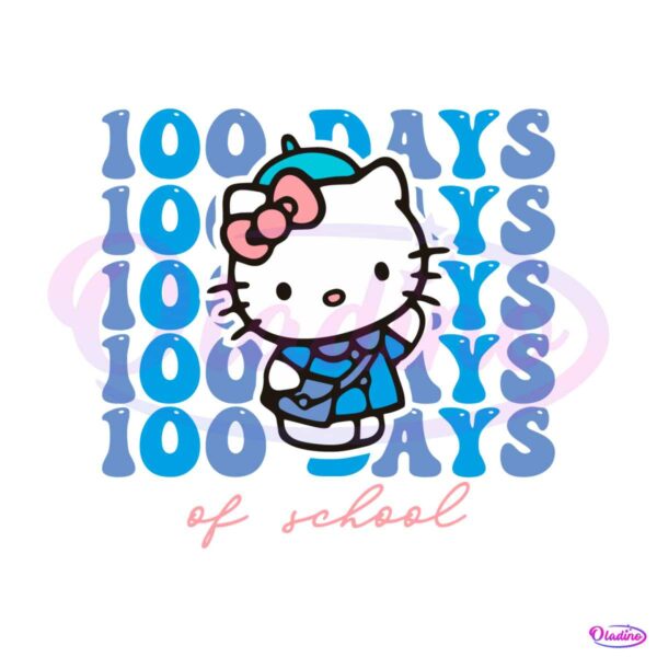 kitty-100-days-of-school-svg