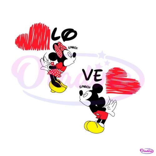 kissing-mickey-minnie-smack-svg