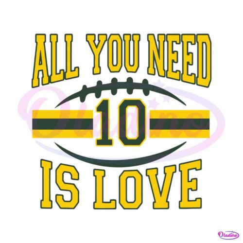 all-you-need-is-love-green-bay-svg