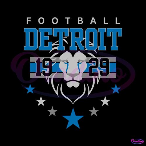 vintage-detroit-football-1929-star-svg