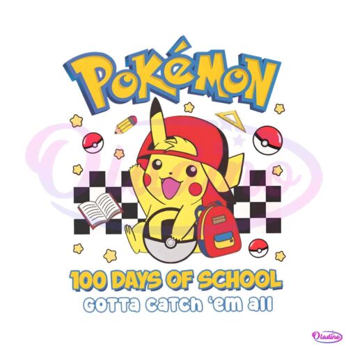 pokemon-100-days-of-school-pikachu-png