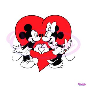 valentine-mickey-and-minnie-red-heart-svg