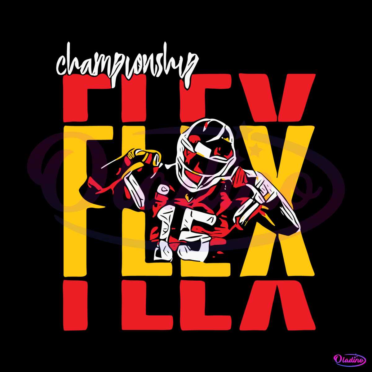 Chiefs Patrick Mahomes Championship Flex PNG