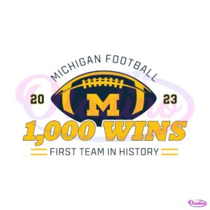 michigan-football-1000-wins-first-team-in-history-svg