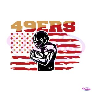 49ers-flag-football-player-svg-digital-download